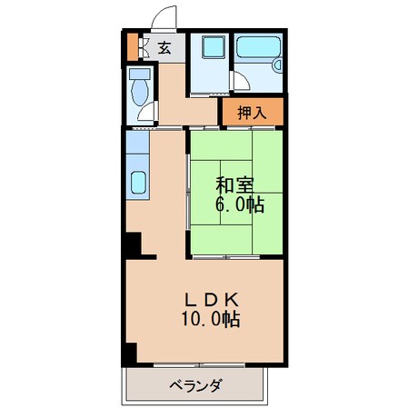 新栄シマダマンションの物件間取画像